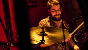 One of our tenants records drum tracks in one of our music studios